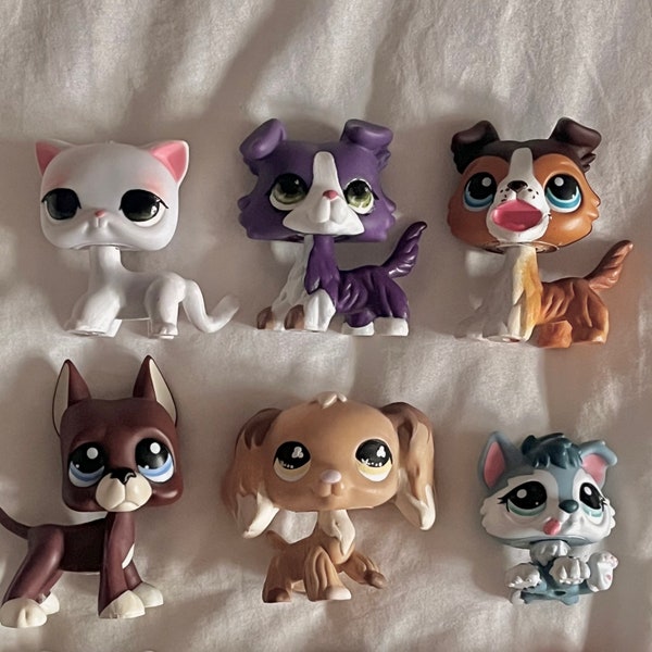 Custom Main 5 LPS + Authentic Husky Puppy - Littlest Pet Shop - Pick and Choose