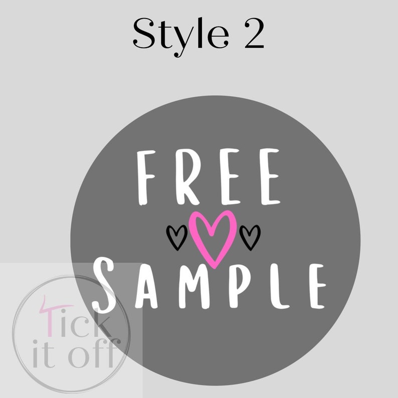 Freebie Stickers, Free Sample Sticker, Small Business Packaging ...