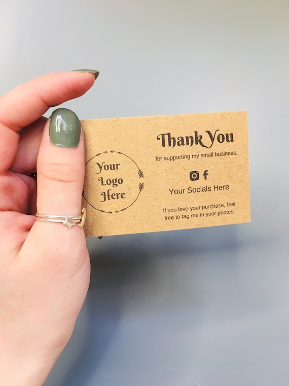Mobiusea Creation 120 Dankeskarten Aus Kraftpapier – 5,1 X 8,9 Cm, Rustikal Für Kleine Unternehmen & Geschenkverpackung