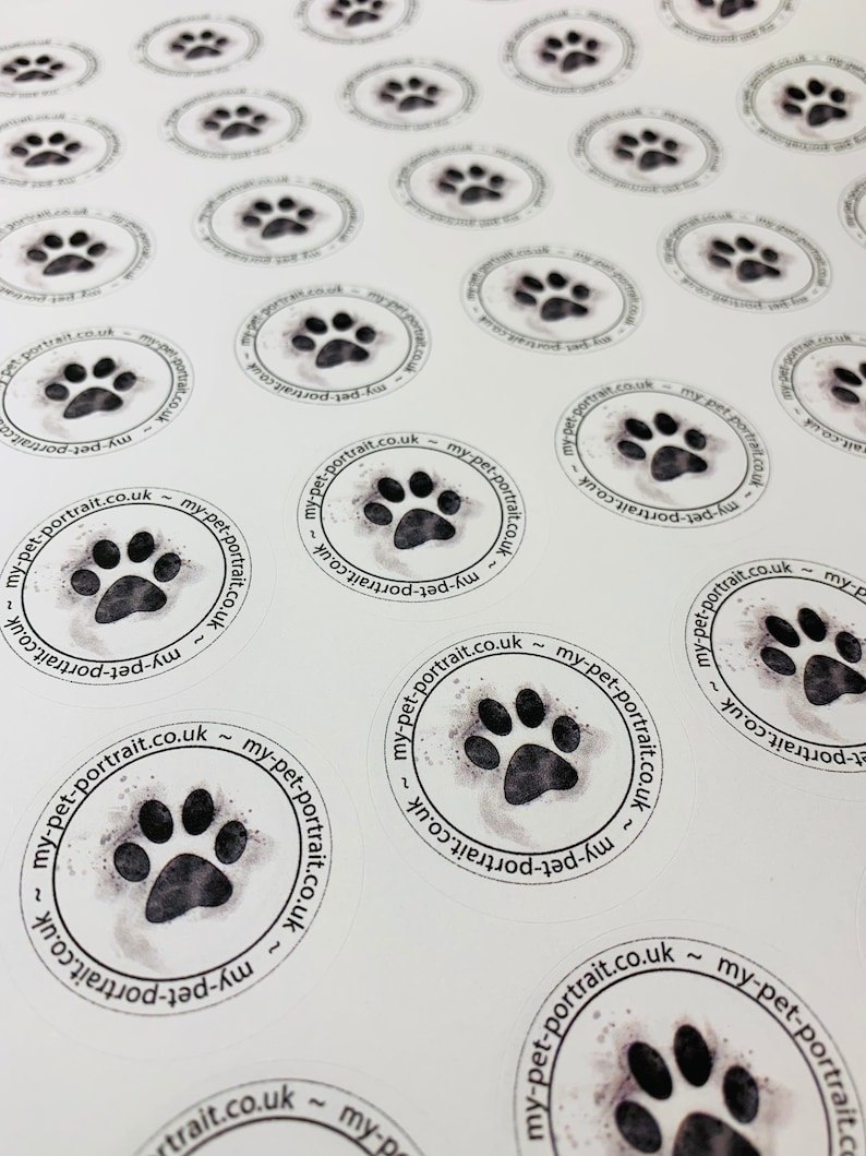 Small Business Logo Stickers Personalised Business Labels Etsy UK