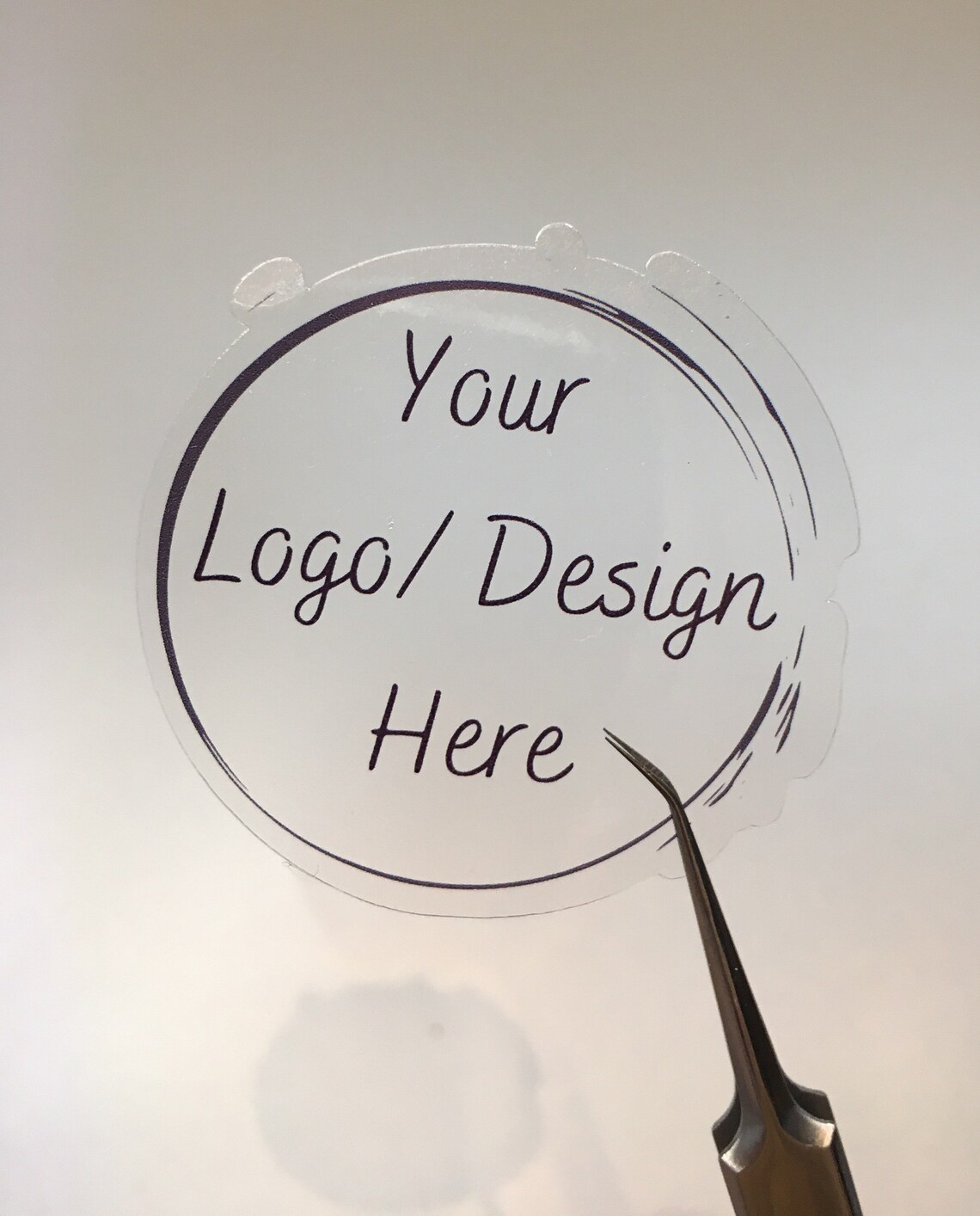 Transparent logo stickers vinyl logo decal die cut logo cut Etsy