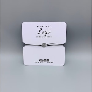 Bracelet backing cards, custom, recycled, eco friendly packaging, custom bracelet packaging, bracelet display card, bangle cards