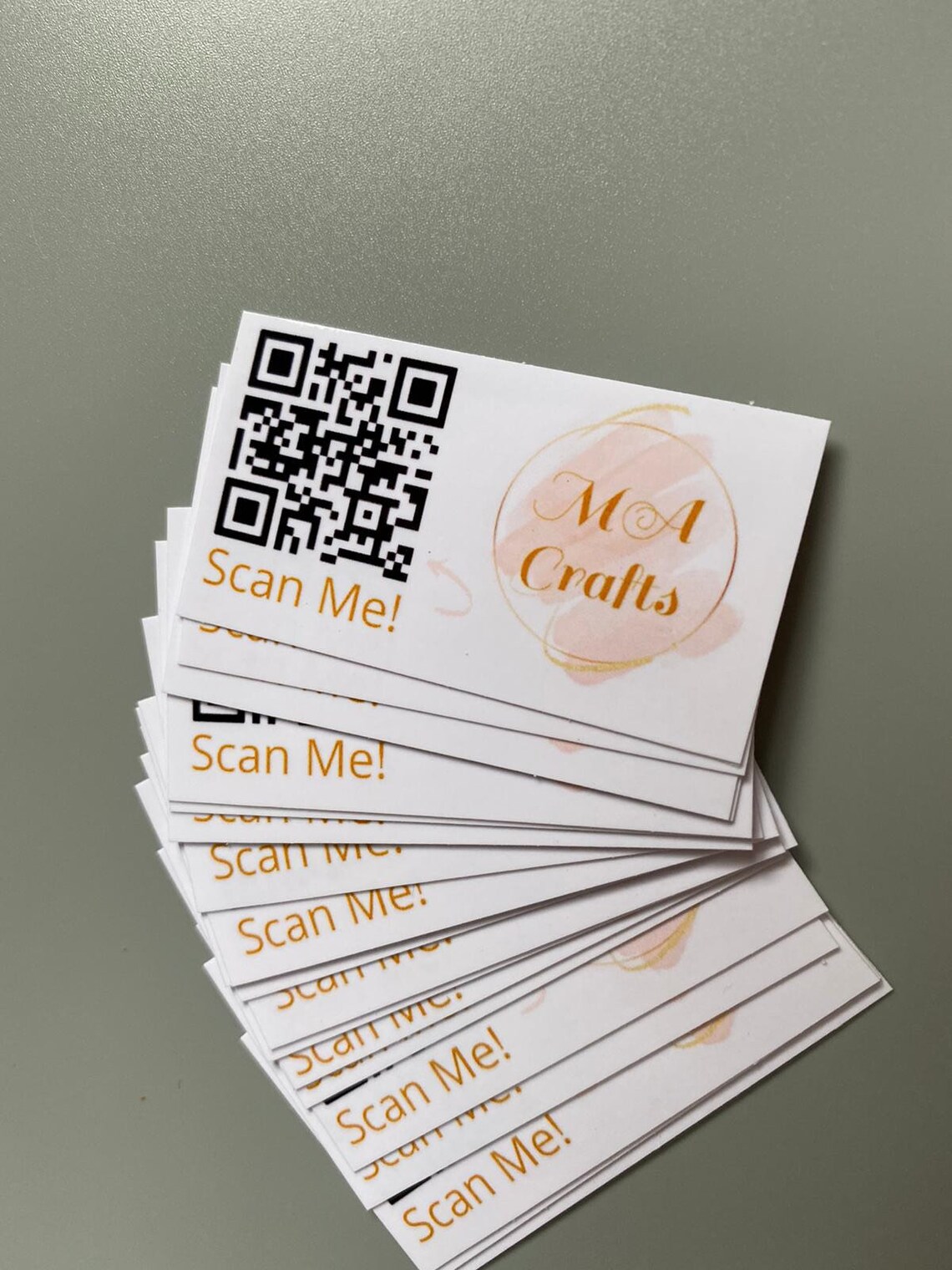 Mini Qr code business card business card discount code Etsy