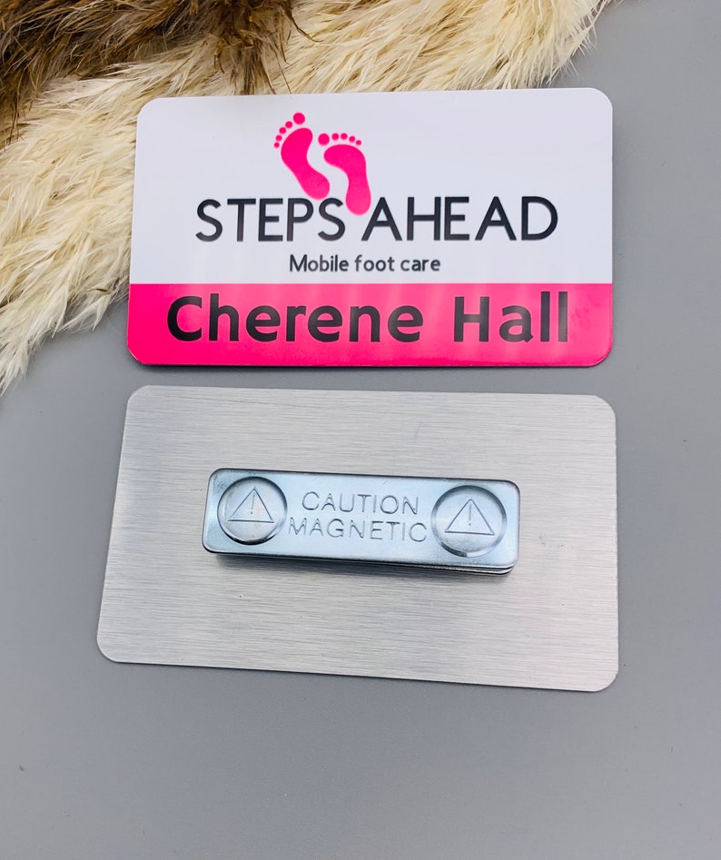 Custom Name Tag Logo Name Tags Metal Name Badge Etsy