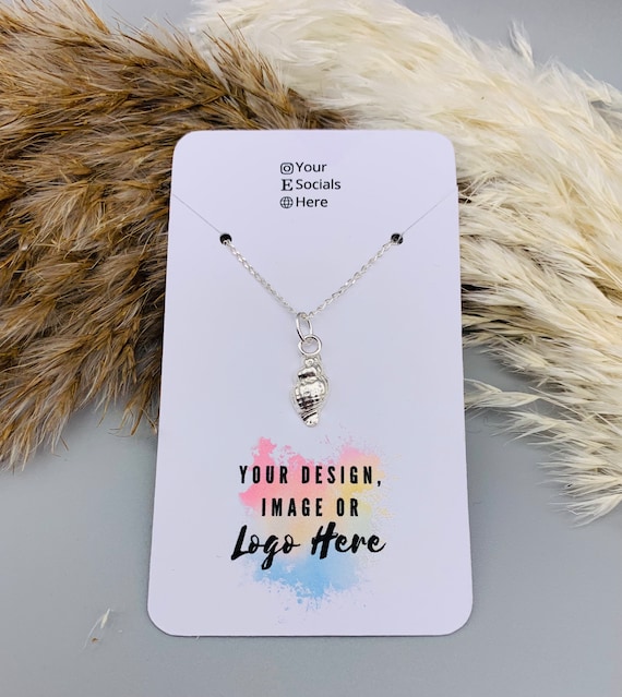 Logo Necklace Holder Eco Friendly Packaging Display Cards