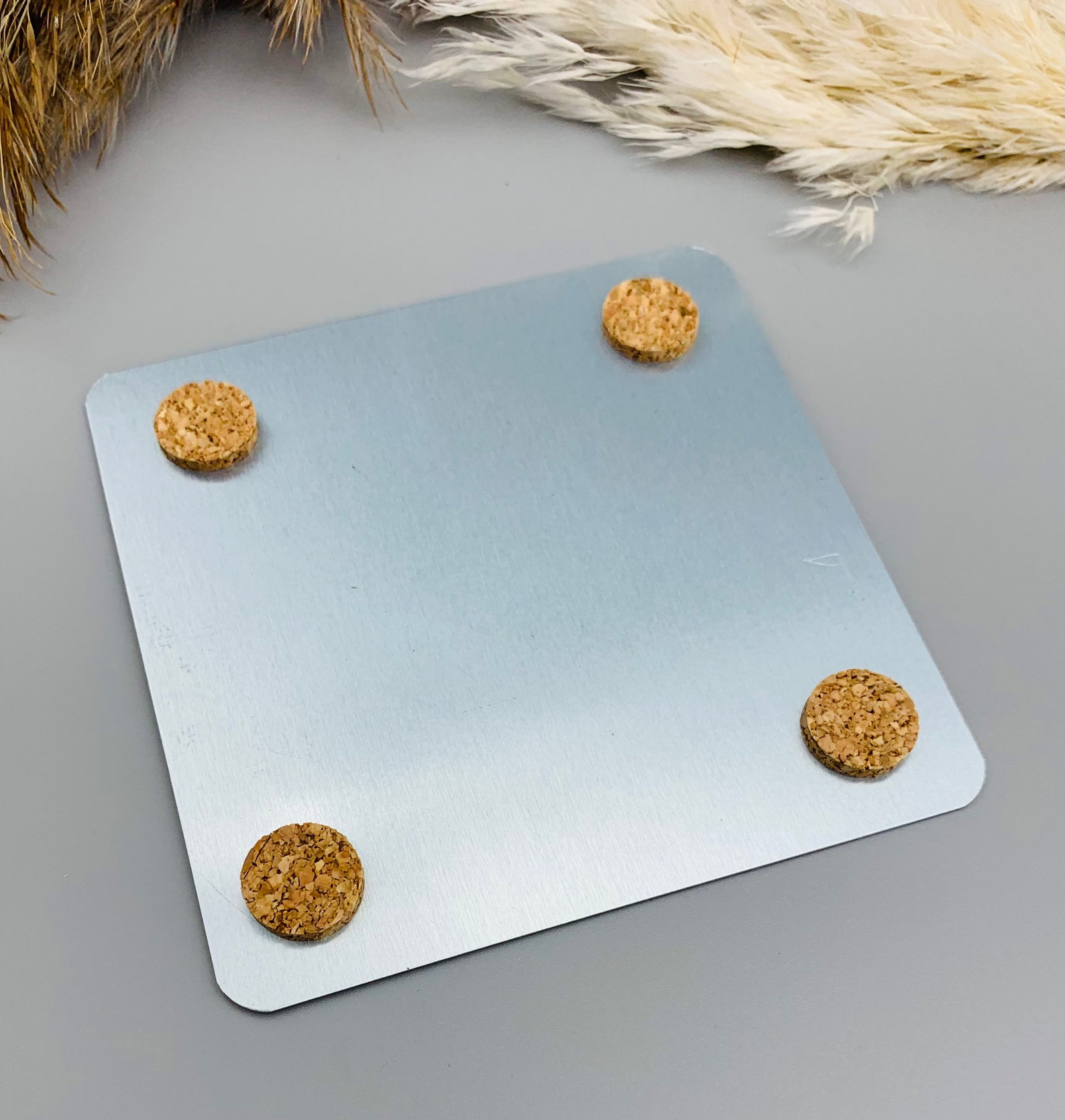 Logo Coaster, Custom Metal Coasters, 9x9 Cm, Qr Code Coasters, Printed ...