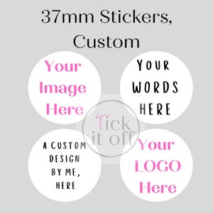 Custom round stickers, small business logo stickers, personalised business labels, round business stickers, business packaging supplies