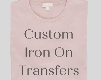 Iron on logo transfers, labels, small business merch, small business supplies, business merchandise, gifts for small business owner