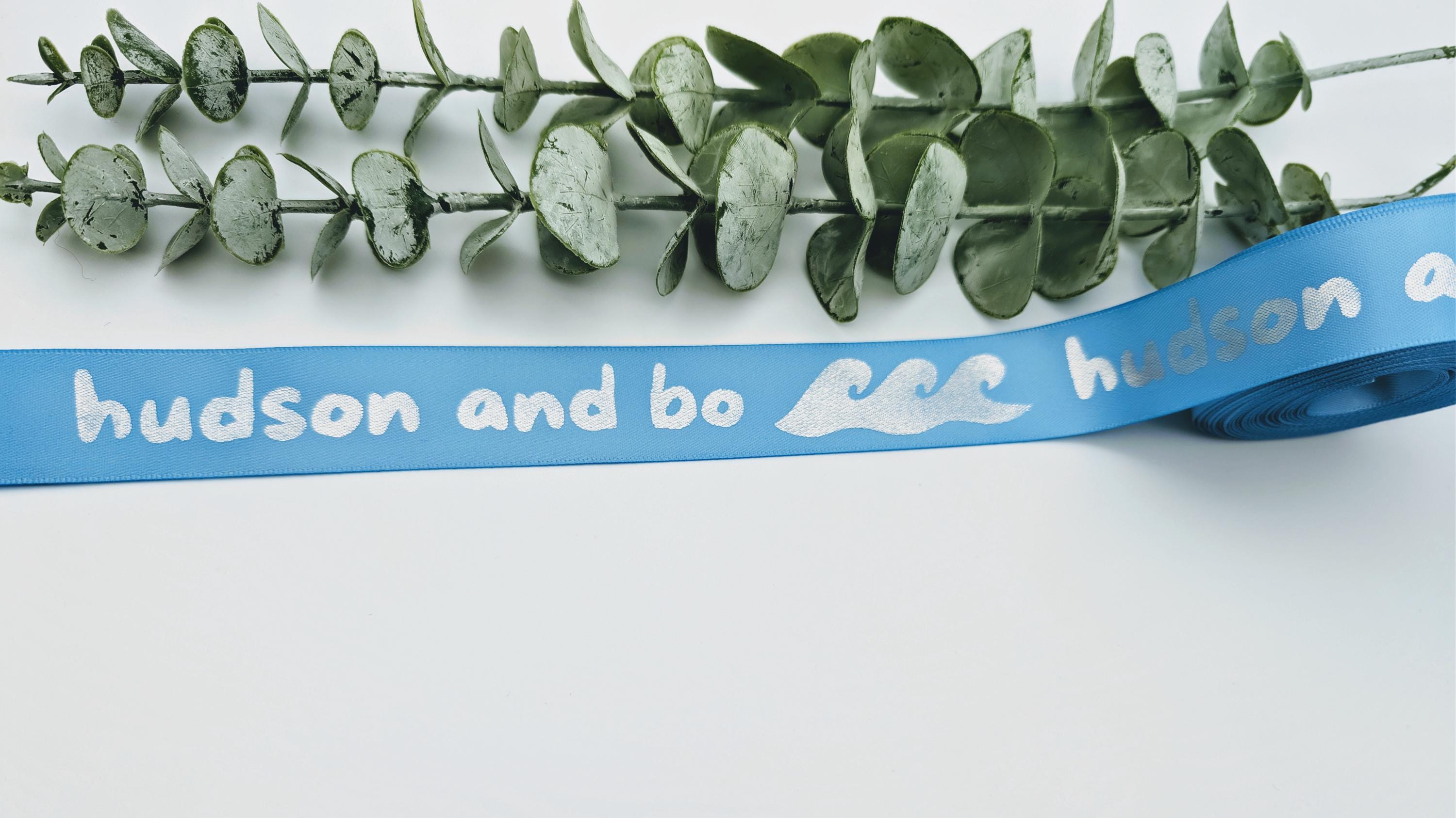 25mm Logo Ribbon, Custom Printed Flat Ribbon Personalized, Satin Ribbon ...