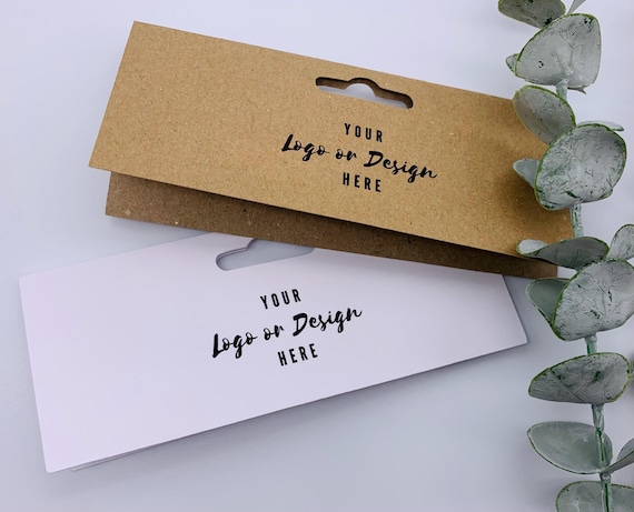 Fold over tags, cellophane wrap, eco friendly packaging, small business supplies, business packaging, hanging cards, craft display card