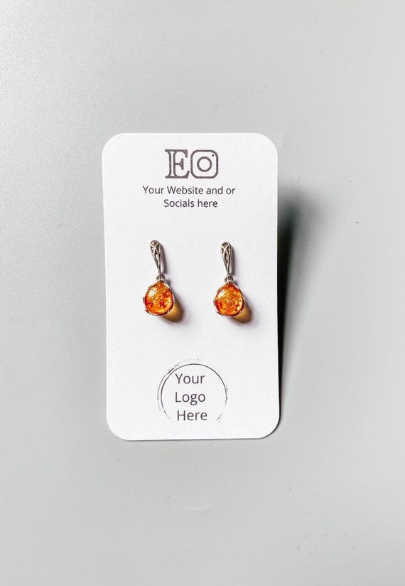 NOLITOY 400 pcs Color Printed Earrings Card Earrings Backs for Studs  Bracelet Display Earring Paper Holders Jewelry Display Cards Packaging  Cards Hair