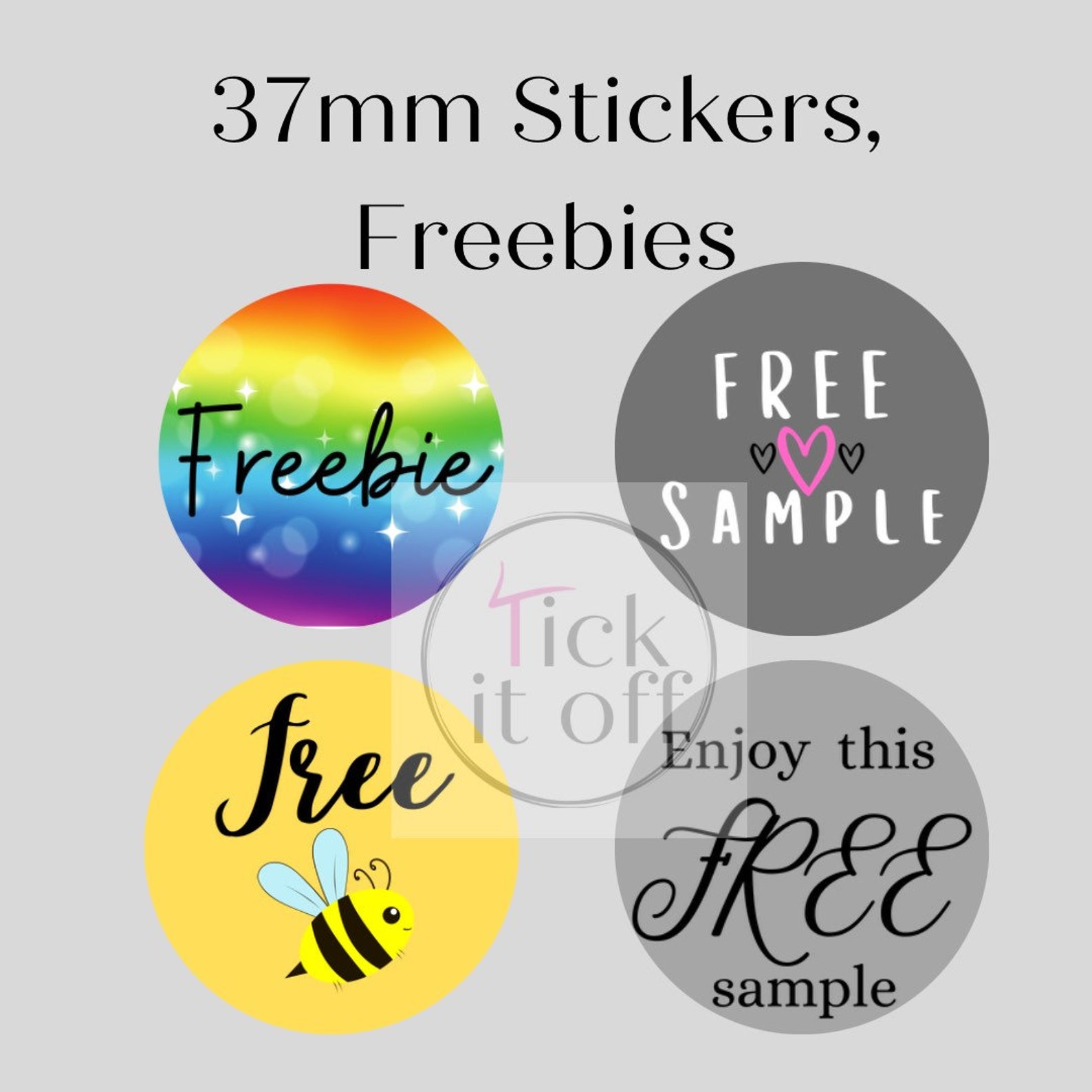 Freebie Stickers, Free Sample Sticker, Small Business Packaging ...