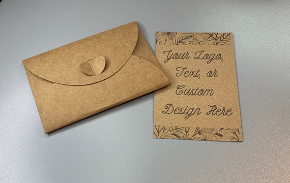 Enveloppes recyclées cartes de voeux