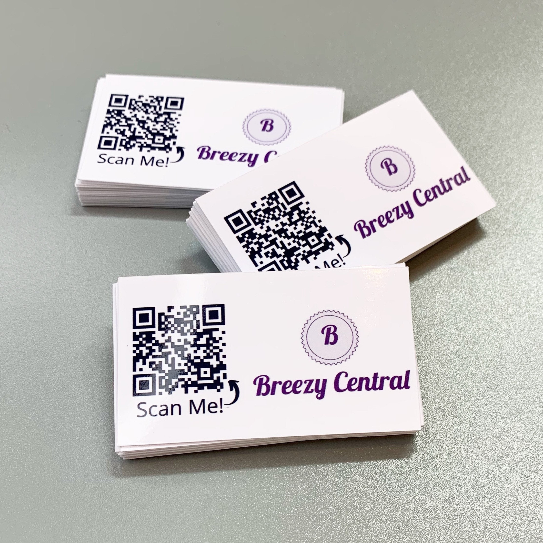 Mini Qr Code Business Card Business Card Discount Code Etsy UK