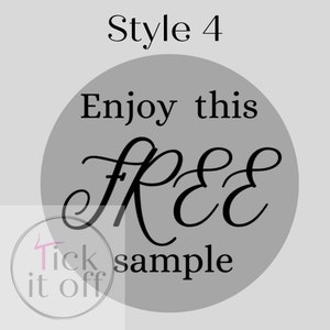 Freebie Stickers, Free Sample Sticker, Small Business Packaging ...