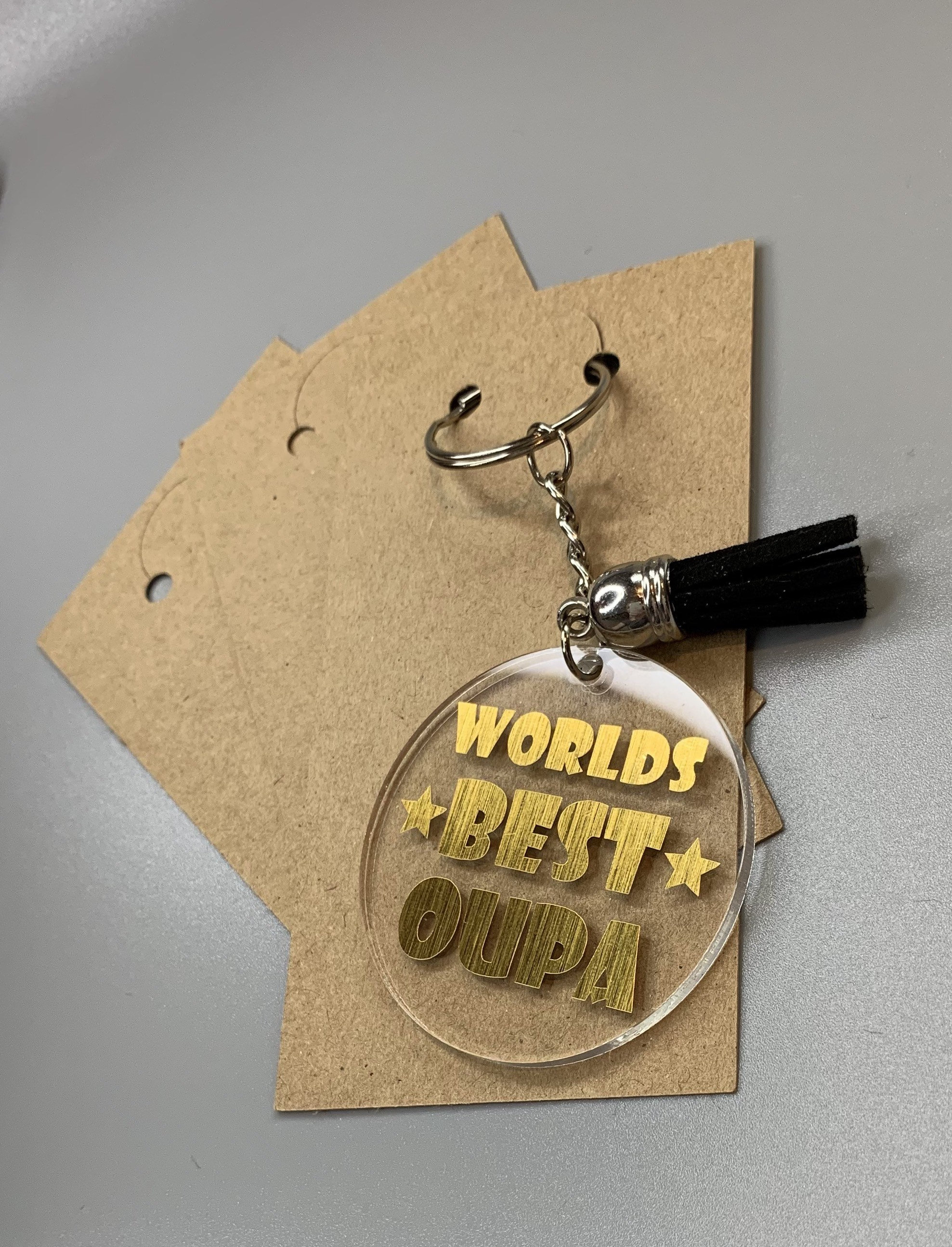 Keyring Backing Card Kraft Recycled Eco Friendly Packaging Etsy UK