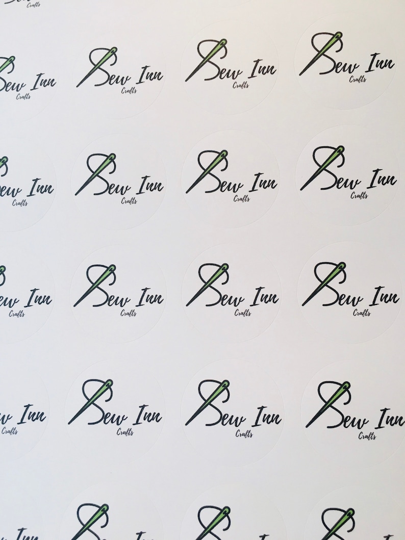 Custom Round Stickers Small Business Logo Stickers Etsy UK