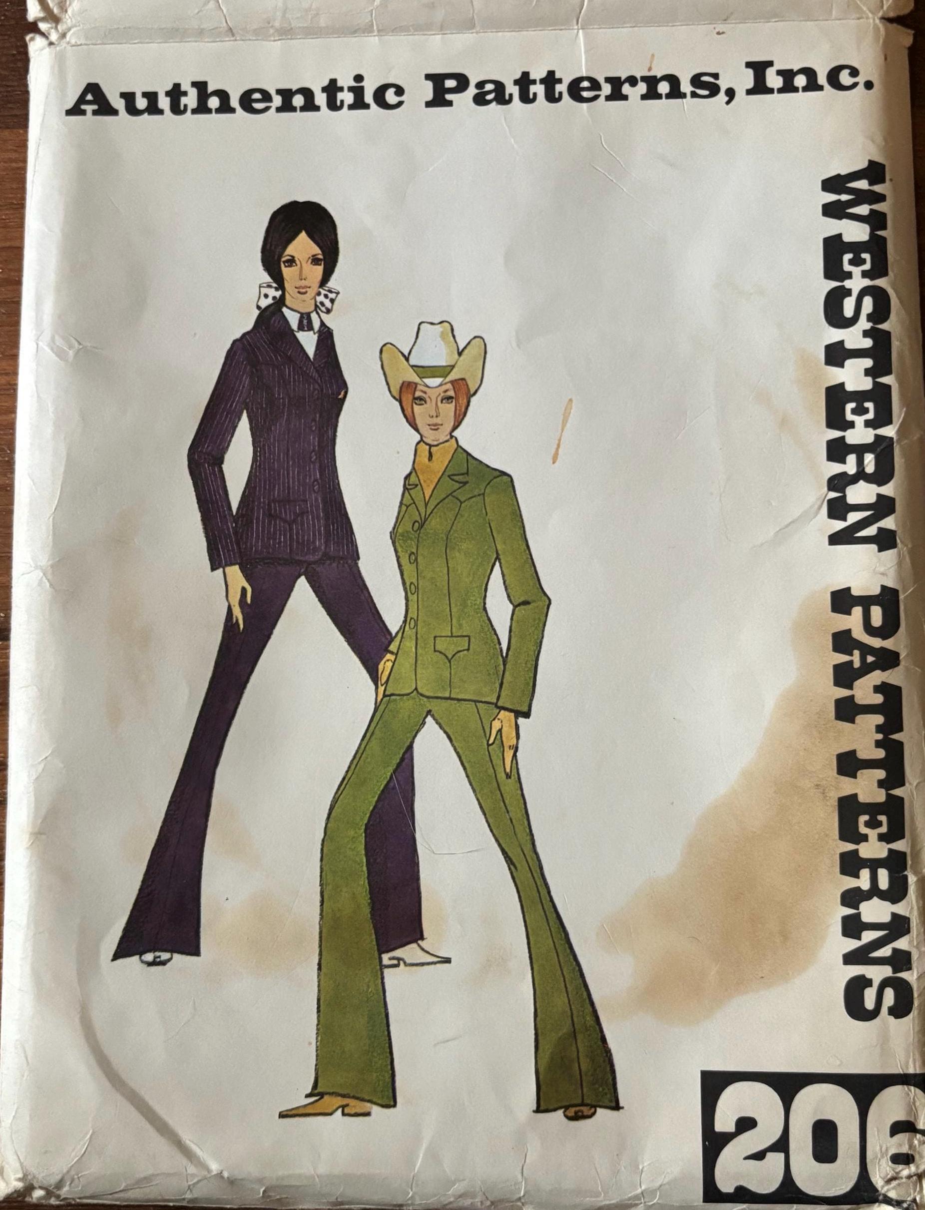 Authentic Patterns #206 Original Vintage 1970's Pattern