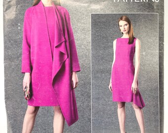 May include: Vogue Patterns sewing pattern for a dress and a coat. The pattern is for sizes 16-18-20-22-24. The pattern is by Tom and Linda Platt.