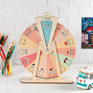 Gifts for kids, Emotional wheel, Feelings wheel, Emotion chart, Feelings chart Emotional regulation Emotion wheel Classroom decor Kids toy