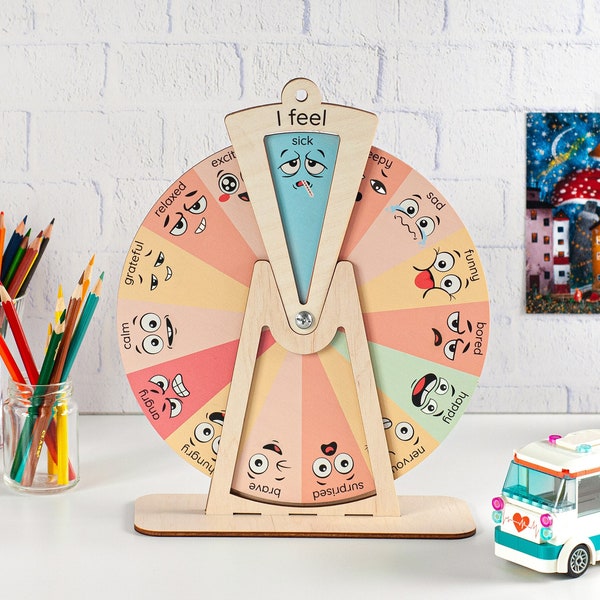 Gifts for kids, Emotional wheel, Feelings wheel, Emotion chart, Feelings chart Emotional regulation Emotion wheel Classroom decor Kids toy