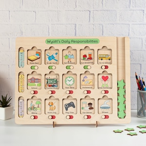 Einschlaf-Routinenplan,Choreografie-Plan für Kinder,Geschenk für Kinder,Visueller Zeitplan für Kleinkinder,Lernen & Schule,Homeschool-Planer