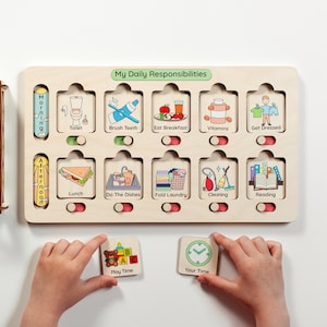 Choreografie für Kinder, Tägliche Routine für Kinder, Kleinkind-Routinen-Diagramm, Bearbeitbare visuelle Zeitplanung.
