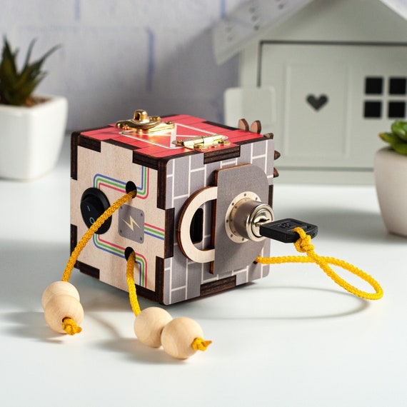 Cube D'Activités Montessori Pour Bébé - Jouet Éducatif Sensoriel 3 Ans+ - Idéal Voyage