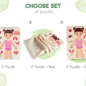 Human body puzzle, Anatomy puzzle, Montessori toys, Anatomy board, Kids learning toys, Body parts puzzle, Gifts for Kids, Pretend play image 5