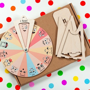 Toddler Emotion Feelings Chart, Gifts for Kids, Emotional Feelings Wheel, Emotional Regulation Puzzle, Occupational Therapy, Toddler Gifts