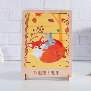 2 Year Gift for Kids, Wooden Animals Matching Puzzle, Jigsaw Puzzle, Wooden Kids Toys, Montessori Toys, Educational toys, Toddler Toys Gift