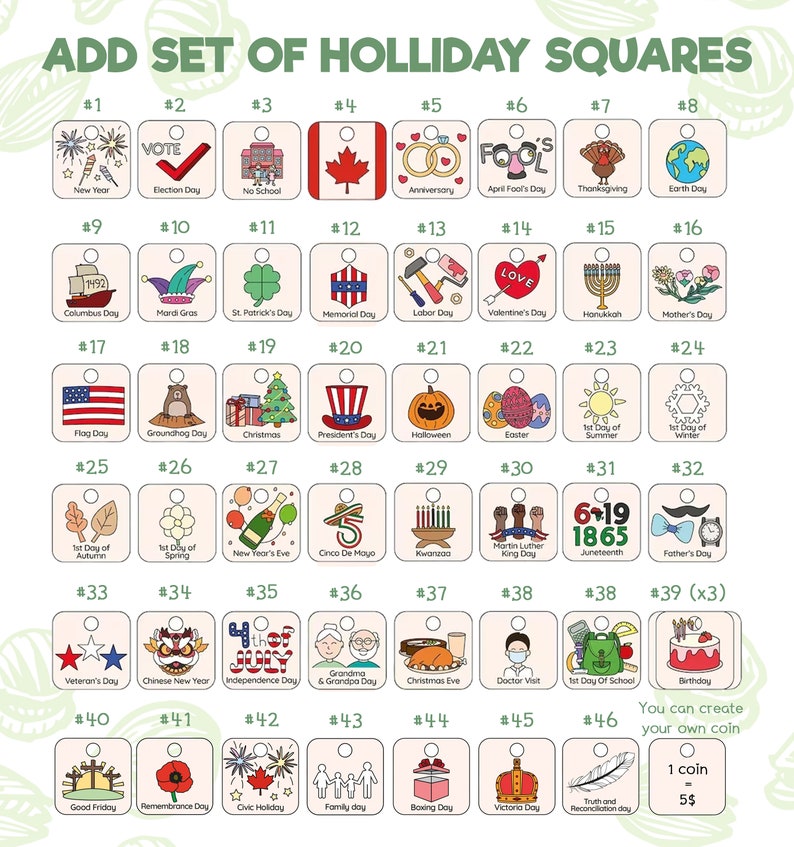 Wooden calendar for kids, Montessori calendar, Kids Calendar, Holiday decor, Waldorf calendar, Toddler gifts image 7
