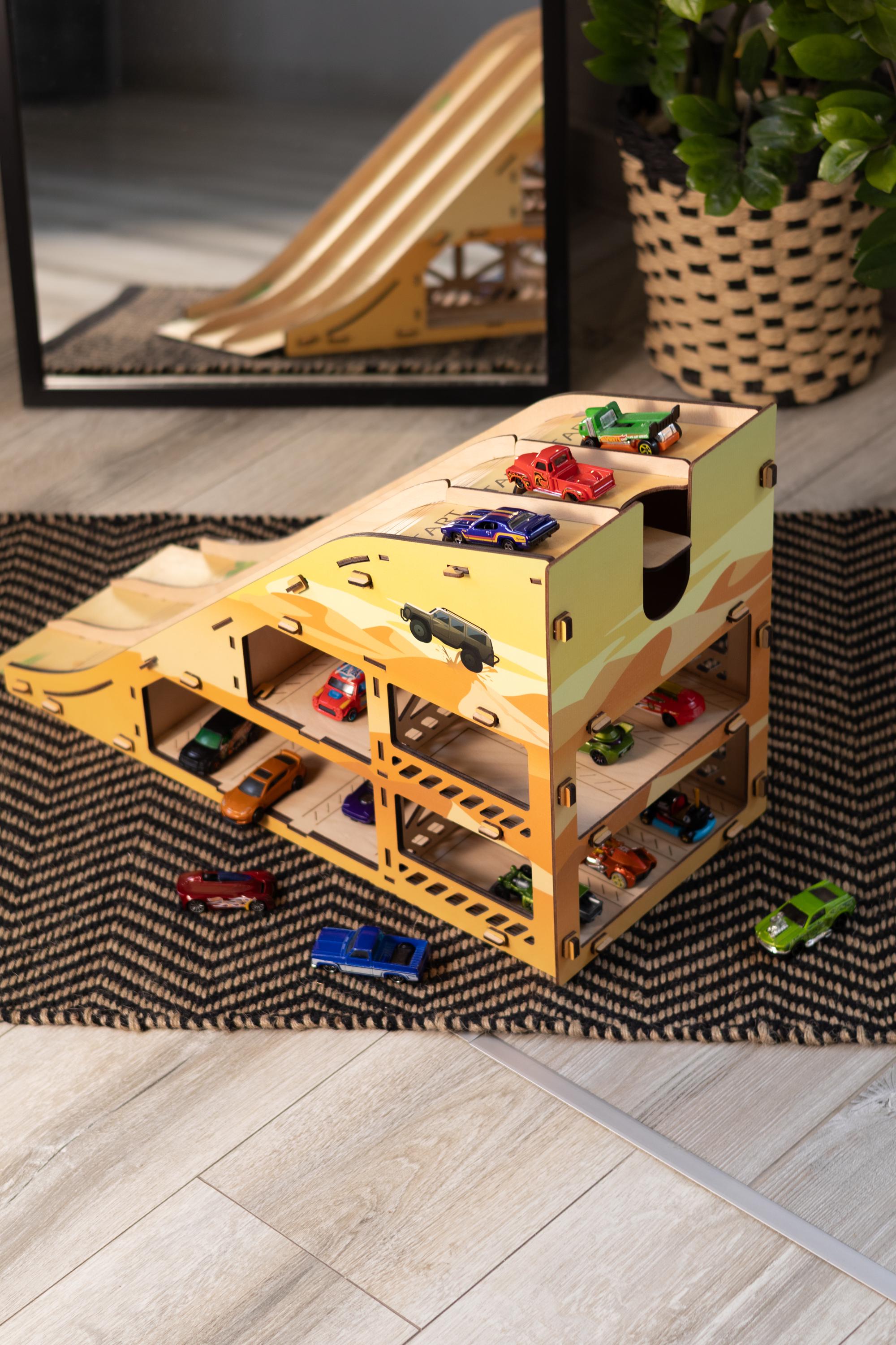 Personalized Boys Toys Gift, Jump Rally Ramp for Toys Cars, Parking ...