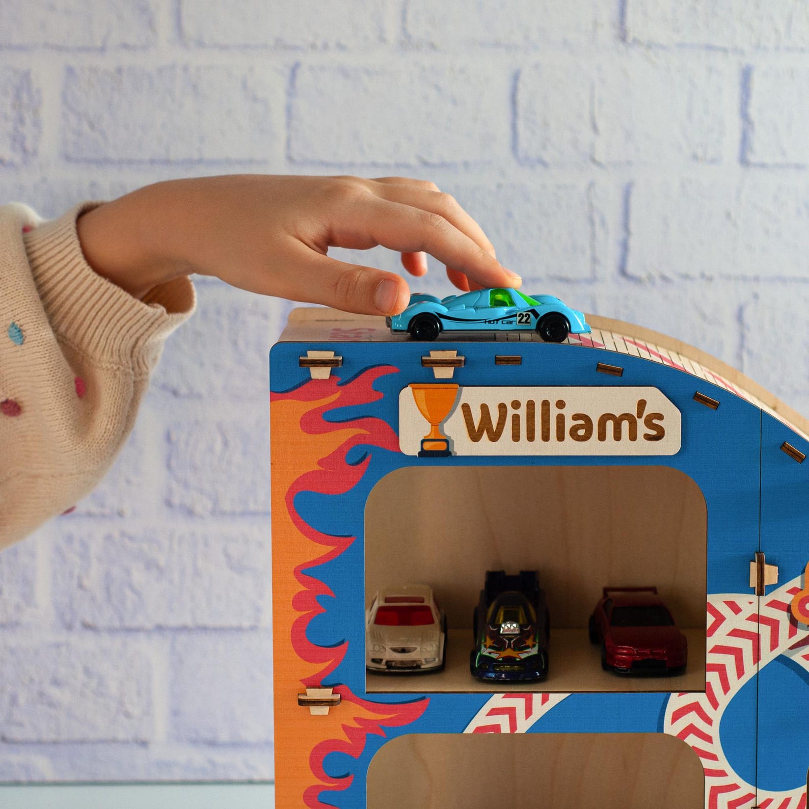 Personalized Jump Ramp for Toys Cars, Cars Parking Garage, Name Toys ...