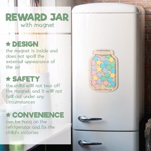 Reward System for Kid's Behavior, Hanging Star Jar With Tokens ...