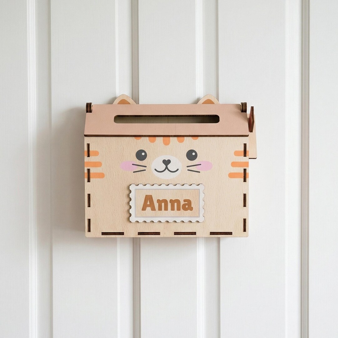 Writing Letters for Toddlers, Wooden Kids Mailbox, Montessori Pretend ...