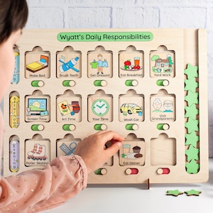 Takenschema voor kinderen, Montessorispeelgoed, Peuterroutineschema, Thuisschoolplanner, Visueel schema, Verantwoordelijkheidsschema, Verjaardagscadeaus kinderen