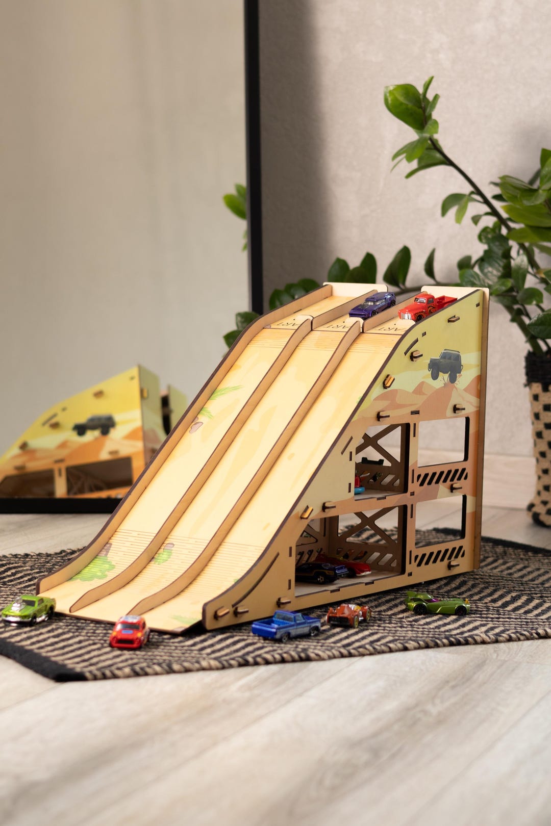 Personalized Boys Toys Gift, Jump Rally Ramp for Toys Cars, Parking ...