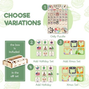 a picture of a wooden puzzle with instructions