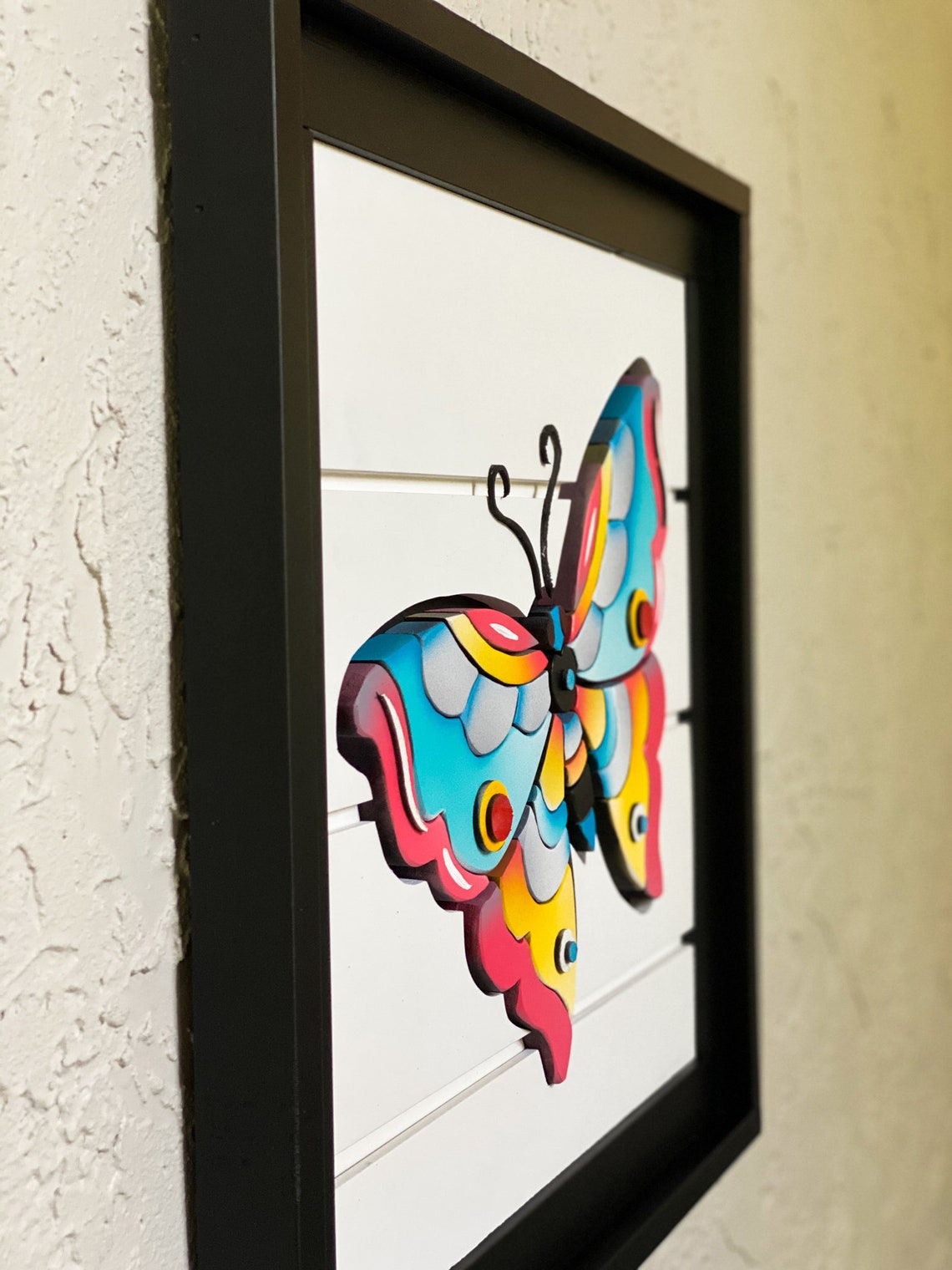 Butterfly Wall Art Pink/ Butterfly wall art/ 3d Butterfly Wall Etsy