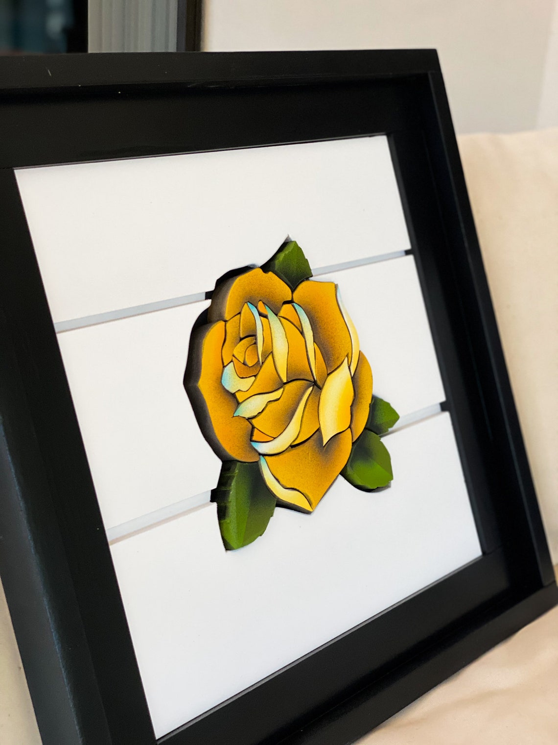 Vintage Yellow Roses/ Yellow Rose Wall Art/ Yellow Rose of Etsy