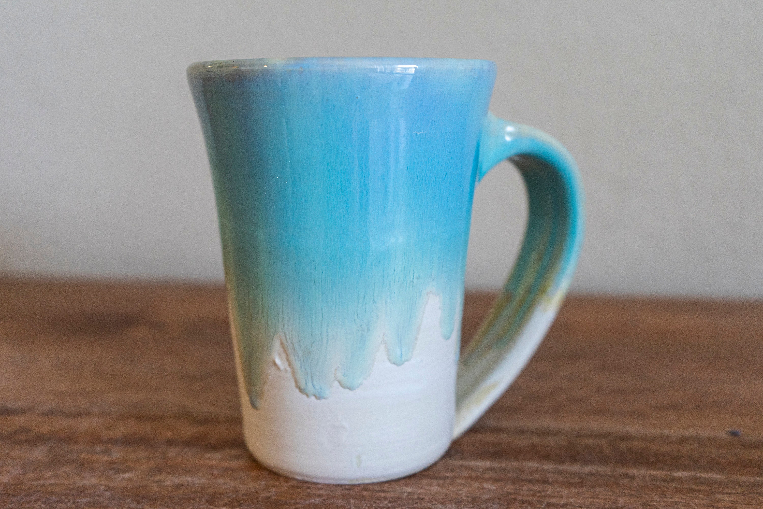 Handmade Hawaii Blue Glazed Ceramic Mug 1 Etsy
