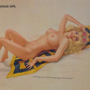 Alberto Vargas Varga Girl Playboy Magazine Pin-Up Art June 1971 image 4