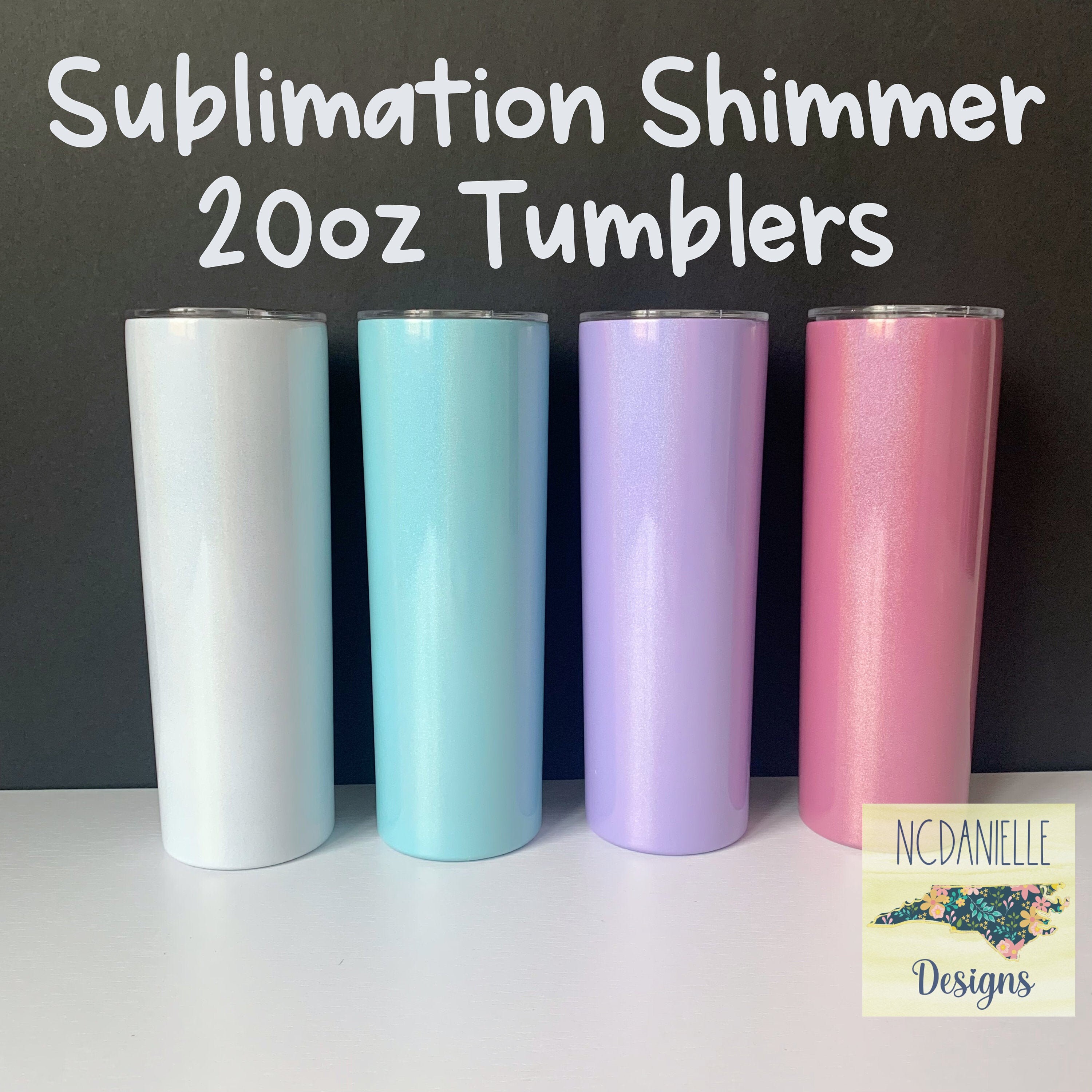 20oz Sublimation Shimmer Tumbler/ Sublimation Glitter Tumbler/ Etsy