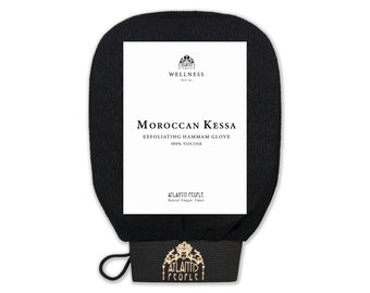 Moroccan Kessa Exfoliating Hammam Glove - Dead Skin Remover For Deep Exfoliation, Natural Spa Body Scrub Exfoliator Self Tan Remover