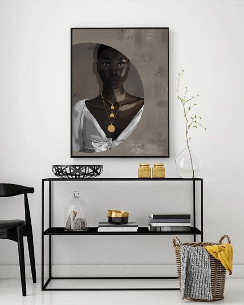 African American Art Black Girl Art Woman Painting - Etsy