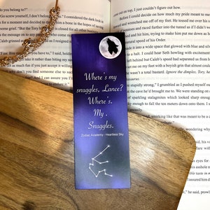 Seth Capella and Lance Orion ‘ Where’s My Snuggles’ Reversible Zodiac Academy Officially Licensed Bookmark