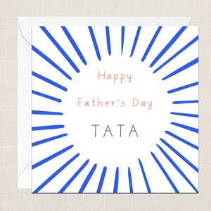Happy Father's Day Tata Greetings Card with Envelope - Cards For Him - Gifts for Father - Polish - Dad - Grandad - Daddy - Tatus - Birthday
