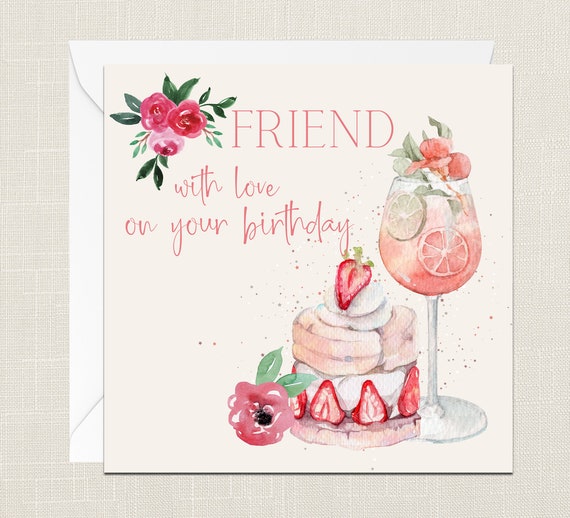 Biglietto Di Compleanno UK Greetings 'Into The Meadow' Per Amica/speciale - Con Busta