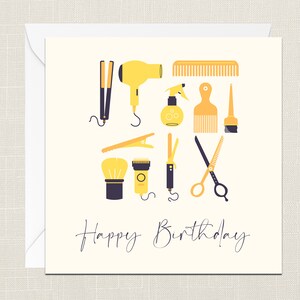 Carte Danniversaire De Coiffeur Etsy Carte Danniversaire De Coiffeur Etsy